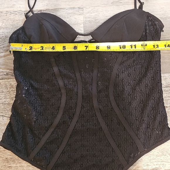 Zara Lace Black Bodysuit‎ Size M - Picture 9 of 12
